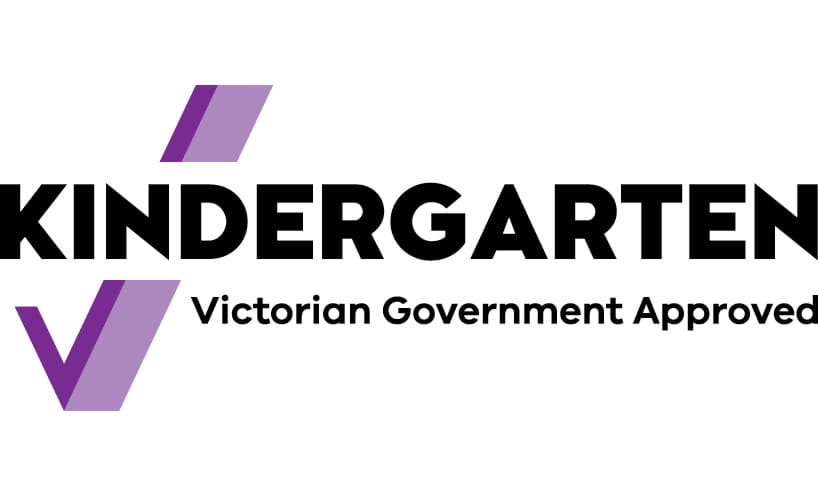 Kinder Tick logo ‘Kindergarten - Victorian Government Approved’