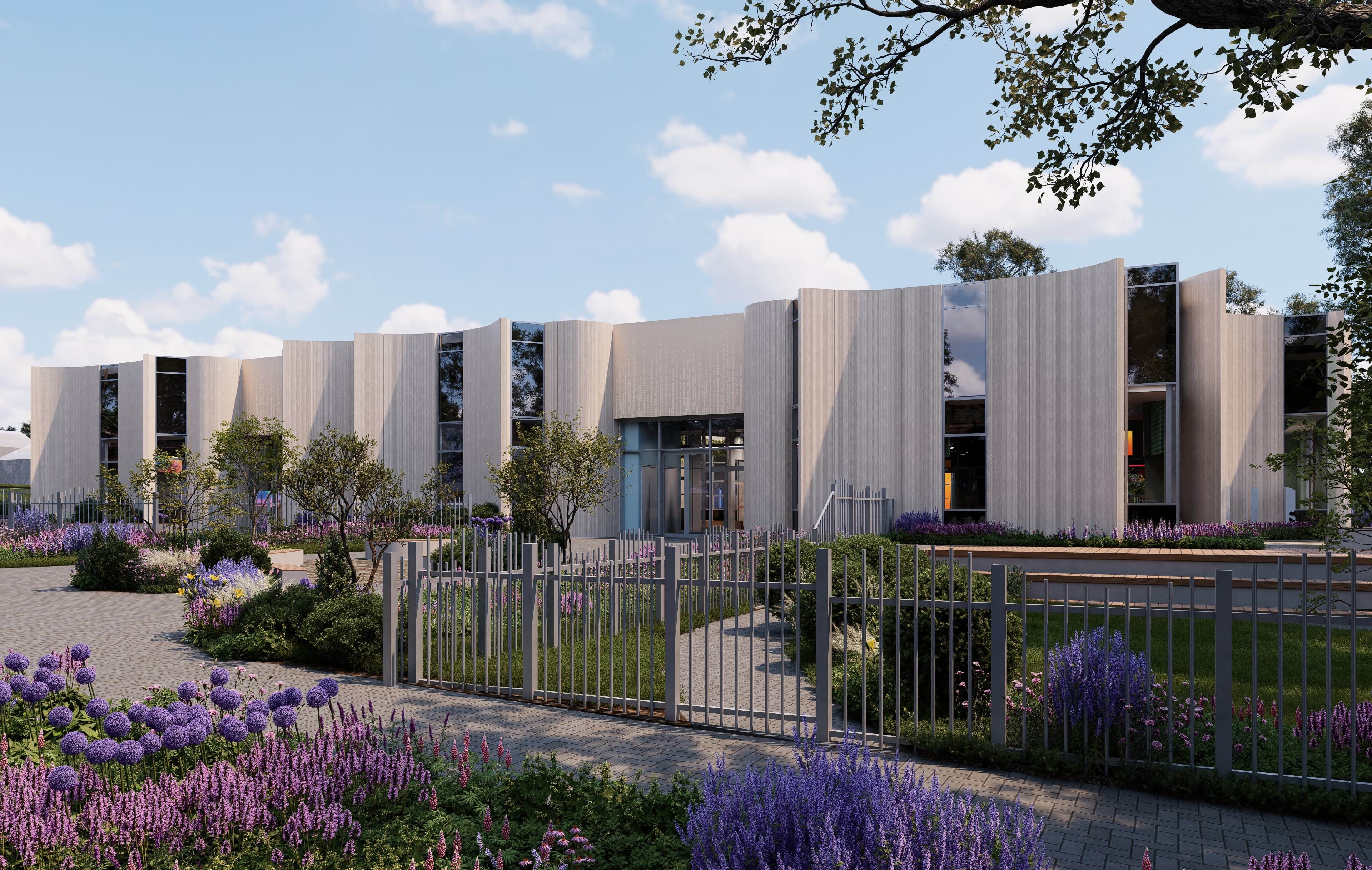 Exterior view of a modern building at Chisholm Institute Dandenong, showcasing its contemporary architecture